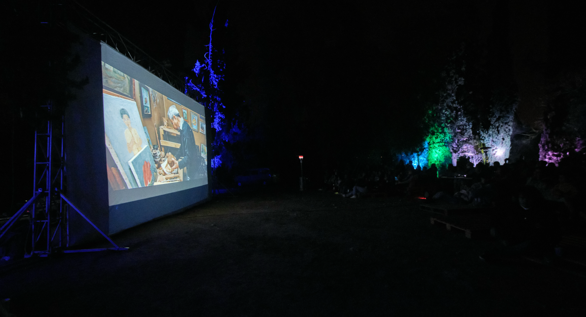 Cine bajo las estrellas en el Cerro Curimón