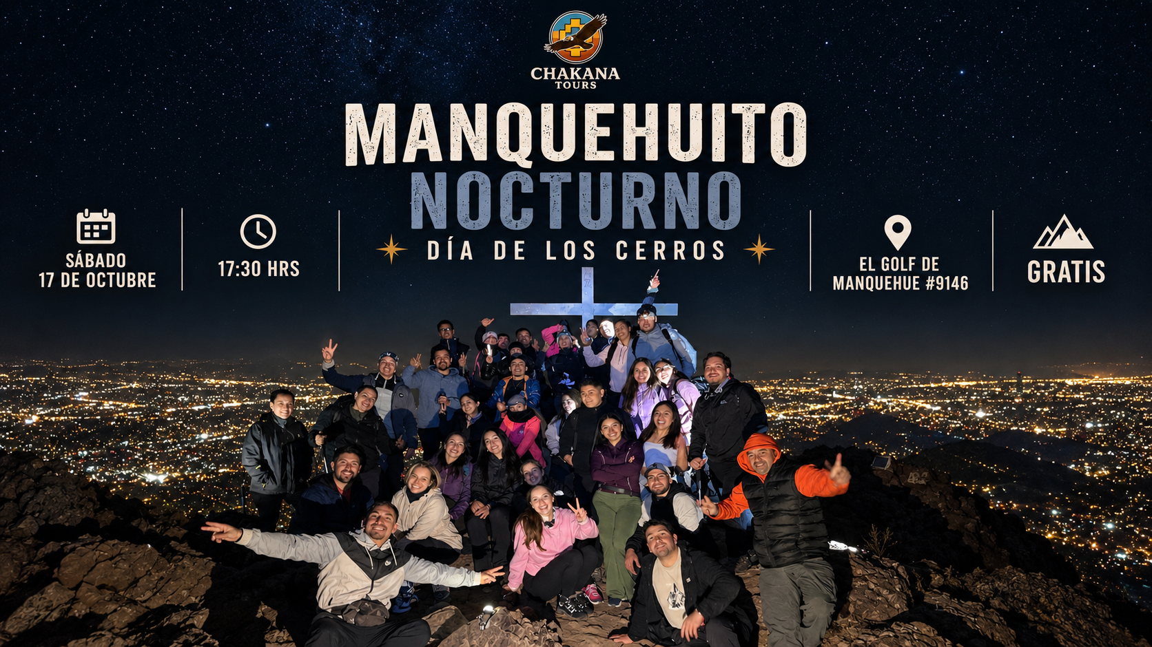 «Caminando bajo las Estrellas» Una aventura en Manquehuito Nocturno