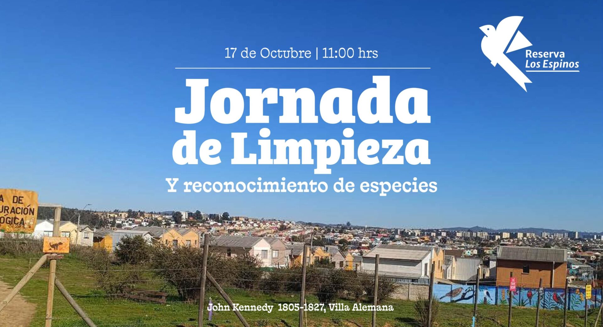 Jornada de limpieza y reconocimiento de especies en la Reserva Los Espinos